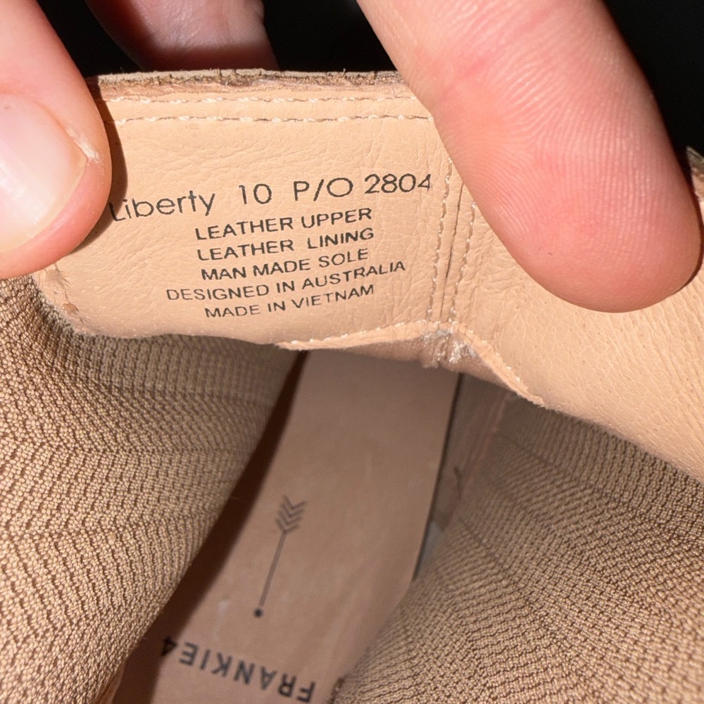 FRANKIE4 Liberty Tan Leather Ankle Boots - Picture 7 of 9
